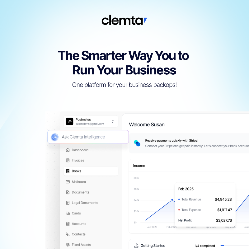 clemta's tweet photo. 🚀 Launch &amp; grow your US business from anywhere with one powerful platform!  

 ✅ Form your company, open a bank account, automate bookkeeping, manage taxes, register trademarks, &amp; always stay compliant. Stress-free!  

🌎 Join 10,000+ entrepreneurs across 150+ countries!