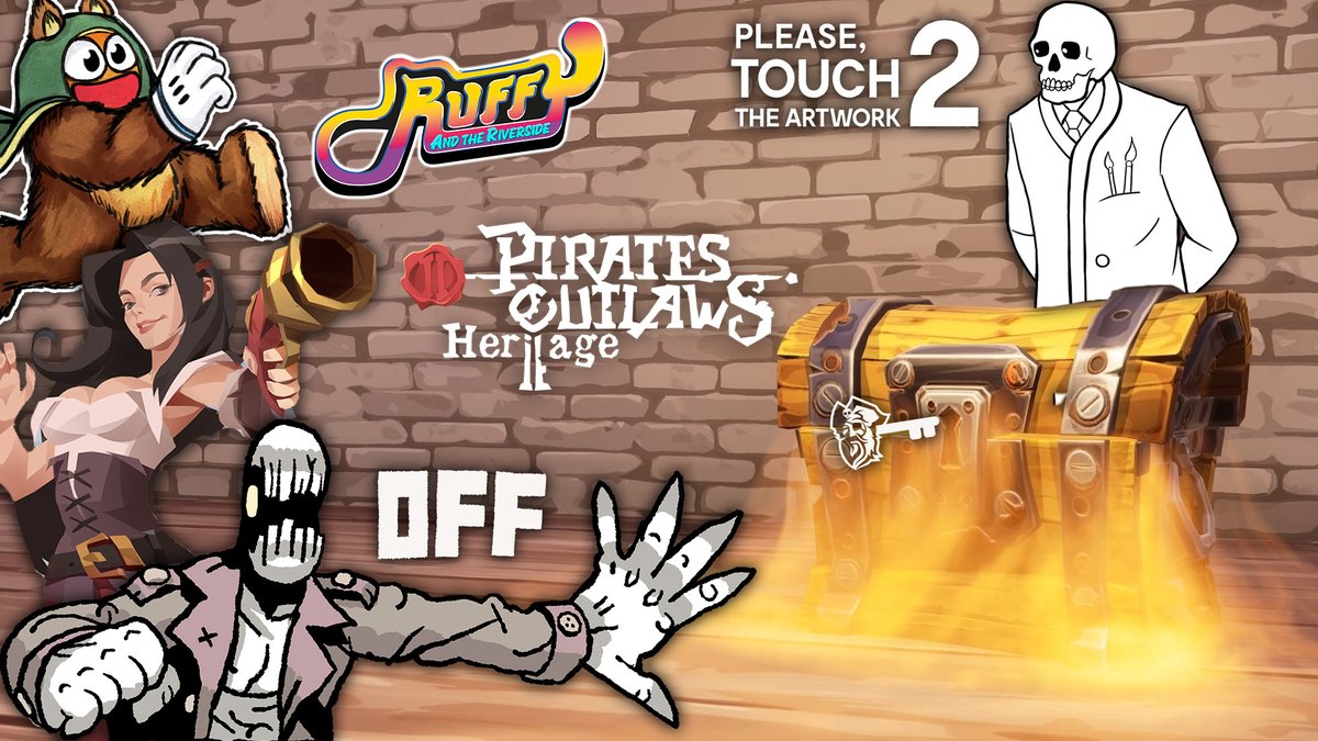 pr_pirate's tweet image. Press &amp;amp; Creators,
do you want a review key for our games? 🔑

Please, Touch The Artwork 2 (Switch)
piratepr.com/please-touch-t…

OFF (Steam/Switch)
piratepr.com/off-request/

Ruffy and the Riverside (any)
piratepr.com/ruffy-request/

Pirates Outlaws 2 (Steam/mobile)
piratepr.com/piratesoutlaws…