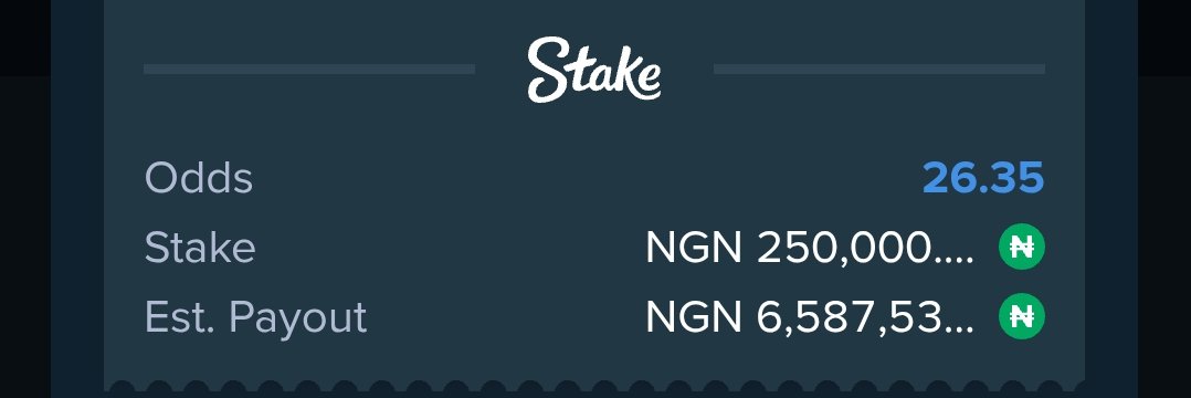 81 Odds👉stake.com/sports/home?be…
26 Odds👉stake.com/sports/home?be…

Register STAKE here👇
stake.com/?offer=betfuse…