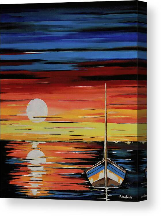 An acrylic painting of a colorful sunset.

Prints and Products can be found here.

fineartamerica.com/featured/sunse… 

#seascape #ocean #nature #sunset #painting #acrylicpainting #artforsale #buyintoart