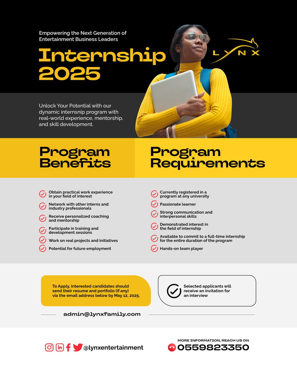 Internship Alert📢
Check the flyer for more details.