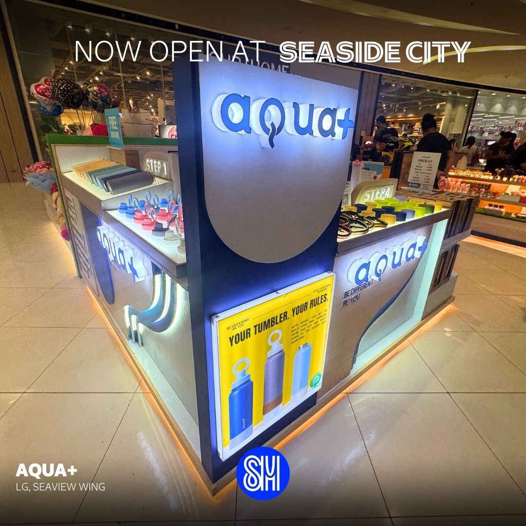 SMSeasideCebu's tweet image. ✨ What's New at Seaside City ✨

AQUA+ is Now Open at SM Seaside! 🤩Come see what the hype is all about — it’s time to #BeDifferentBeYou with #AQUA+! 💦

📍LG, Seaview Wing

🛍 For a list of open stores, check this #ShopAtSM link: gosm.link/SMSSMallDirect…

#EverythingsHereAtSM