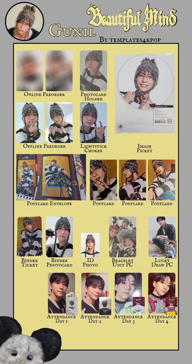 Xdinary Heroes Beautiful Mind Concert benefit Merch Photocard pc