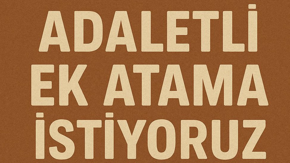 #EkAtama2024MebVeMaliyede için sesimizi duyuralım! 
Eğitim de ve maliye de adalet, ek atama ile mümkün!