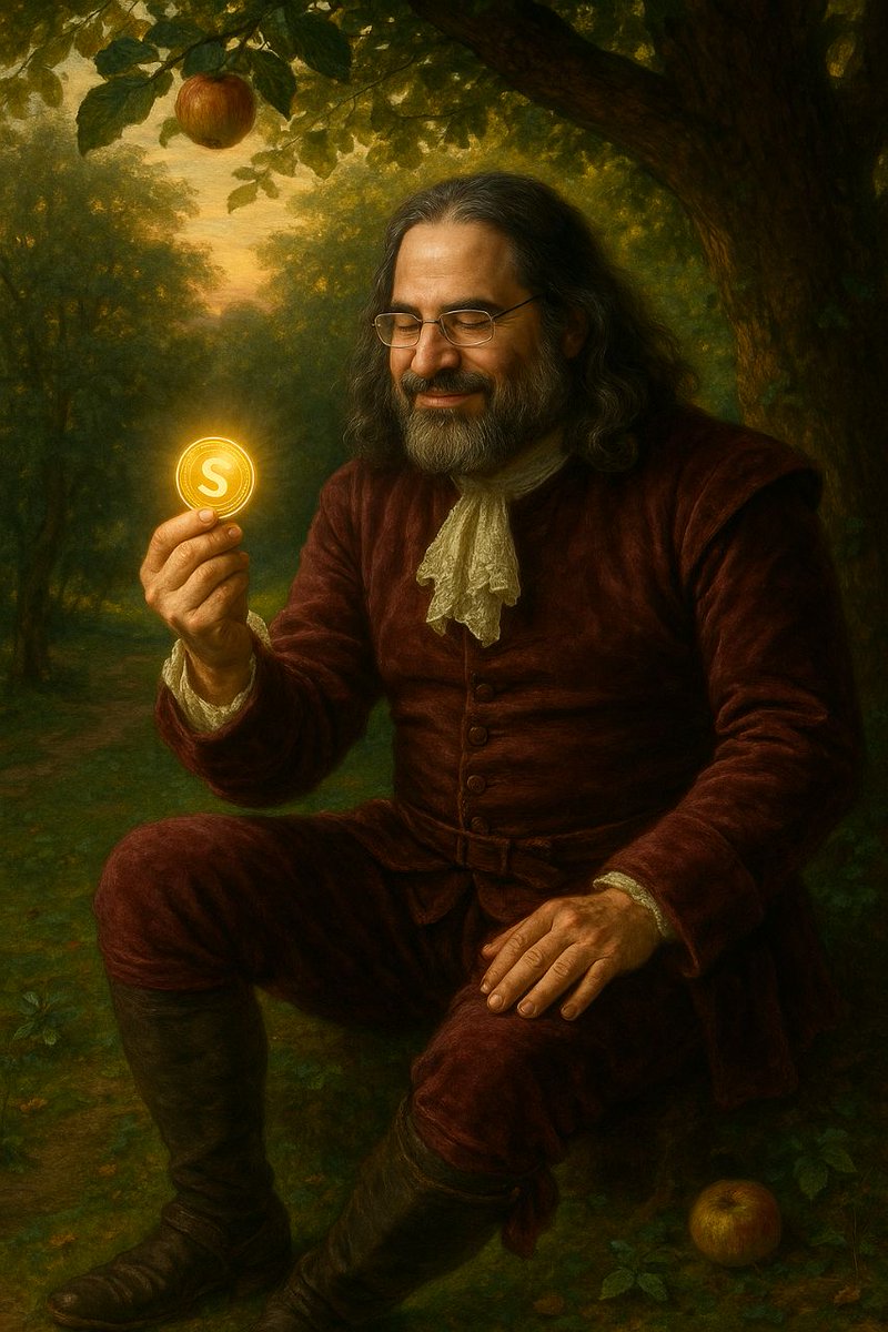 As <a href="/JoelKatz/">David 'JoelKatz' Schwartz</a> basked in contemplation under the Ledger tree, a fruit of the tree, a resplendent coin fell and caught his eye. He remarked, "How sweet all the fruit of the Ledger tree are".

"Blessed is he who plucks from the Ledger tree!"

<a href="/SaluteXRPL/">Salute🫡 $SLT</a>
#XRPLedger #XRP #ripple