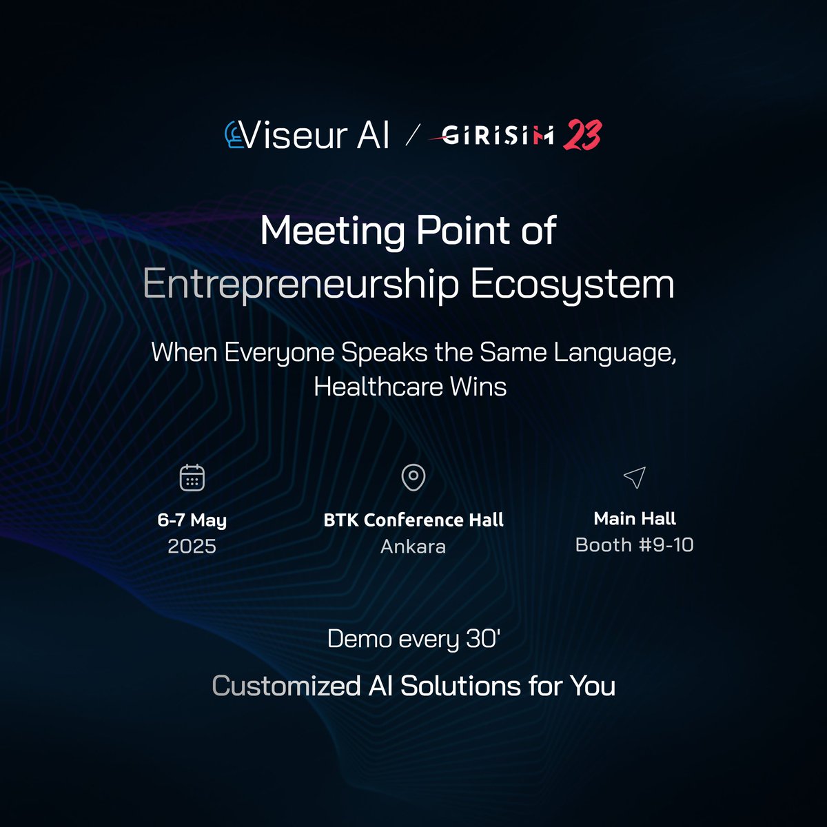Building #AI for Healthcare ≠ Writing Code

At #ViseurAI, #healthcare professionals can train &amp; compare models, keep data local, build #diagnosis pipelines &amp; integrate PACS/RIS/LIS with our no-code platform.

Join us May 6–7 at #Girisim23 Booth 9-10.

🔗viseur.ai