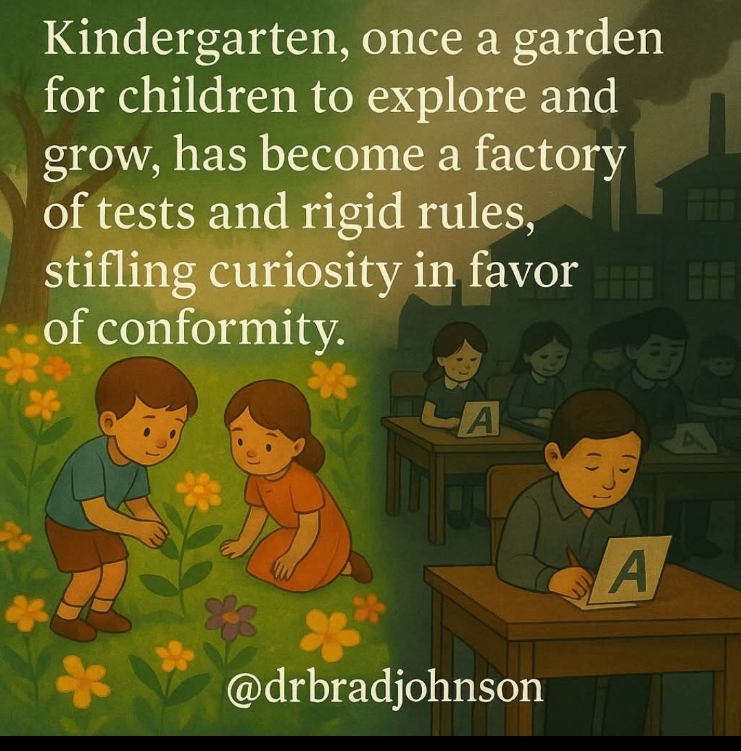 Kindergarten should not be a factory!