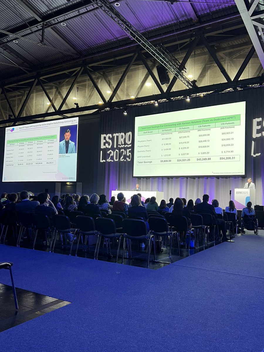 Joshua Schiff (@joshuaschiffmd) on Twitter photo <a href="/WashUMedRadOnc/">WashU Medicine Radiation Oncology</a> adaptive APRT <a href="/RobAPRT/">Robbie Beckert</a> presenting in the #ESTRO25 plenary hall his award winning work on demonstrating the financial savings of implementing an adaptive APRT in a busy ART clinic ☢️ <a href="/WashUMedRadOnc/">WashU Medicine Radiation Oncology</a> adaptive APRT <a href="/RobAPRT/">Robbie Beckert</a> presenting in the #ESTRO25 plenary hall his award winning work on demonstrating the financial savings of implementing an adaptive APRT in a busy ART clinic ☢️