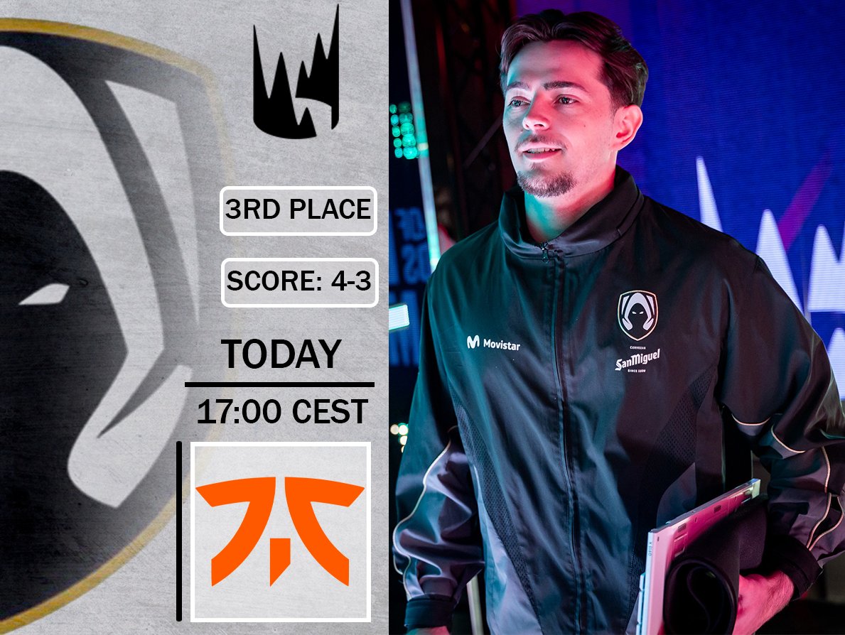 #LEC MATCHDAY VS <a href="/FNATIC/">FNATIC</a> 

After beating them in the VCT a few days ago, its now time to take them down in the LEC as well

2nd place vs 3rd place 👀 #VamosHeretics