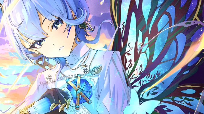 最近はホロメンと一次創作の半々でイラスト投稿しておりまする!#GWはフォロワーが増えるらしい #ゴールデンウィークSNS展覧会2025 