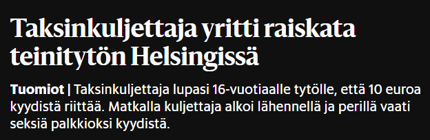 Nyt on taksinkuljettajilla peiliin katsomisen paikka 😑
