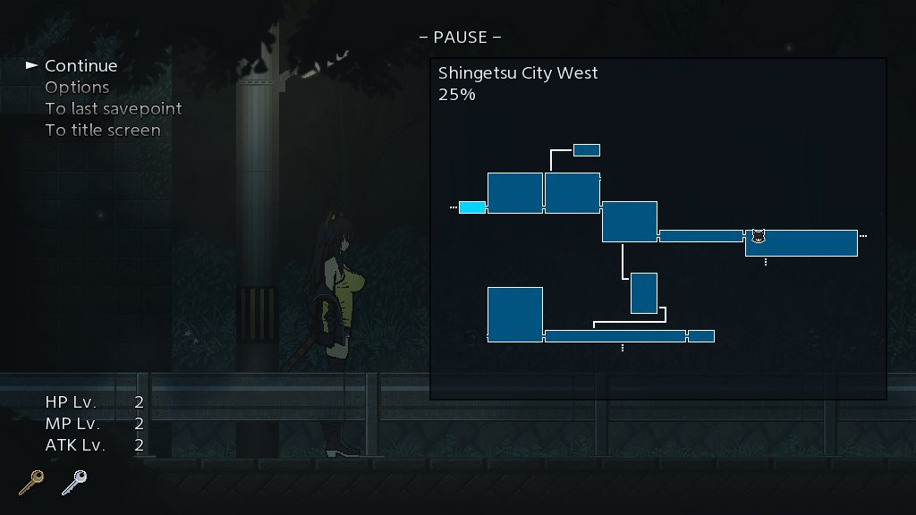 The areas have proper individual mapscreens now. Somewhat difficult to add due to how many are structured, but I felt it was needed. #pixelart #ドット絵 #gamedev #VividDead