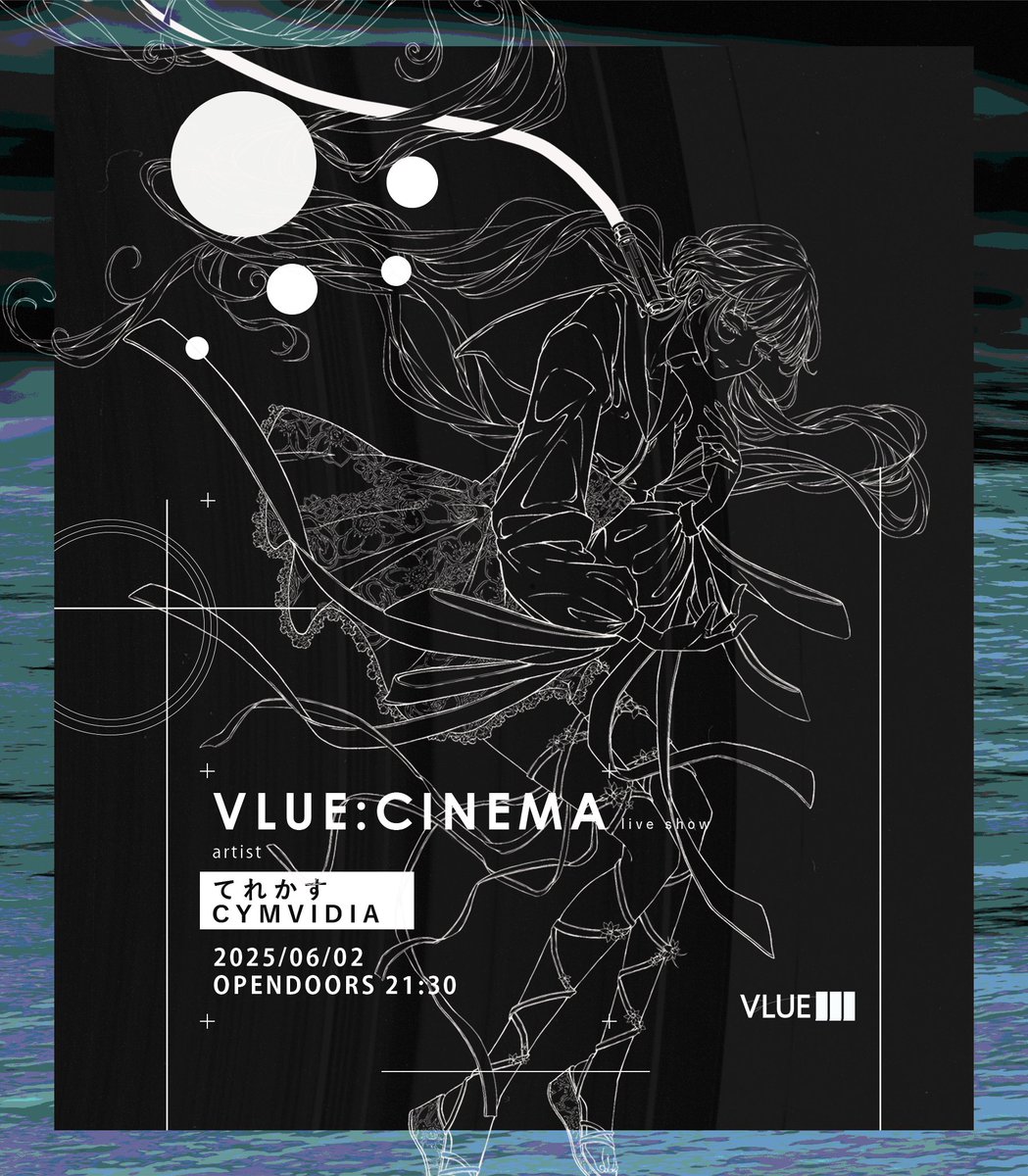 VLUEVEIN's tweet image. SATURN:S
VLUE1.0 Music Live show
-Cinema-
2025/06/02
OPEN DOORS 21:30
in VRChat join group +
VLUE.1257
Artist
@cymvidia
@funwarikansou
VJ @yadex205_vj
World @Pod_VRC
art @Hqlu_v
Poster Design @VShuann