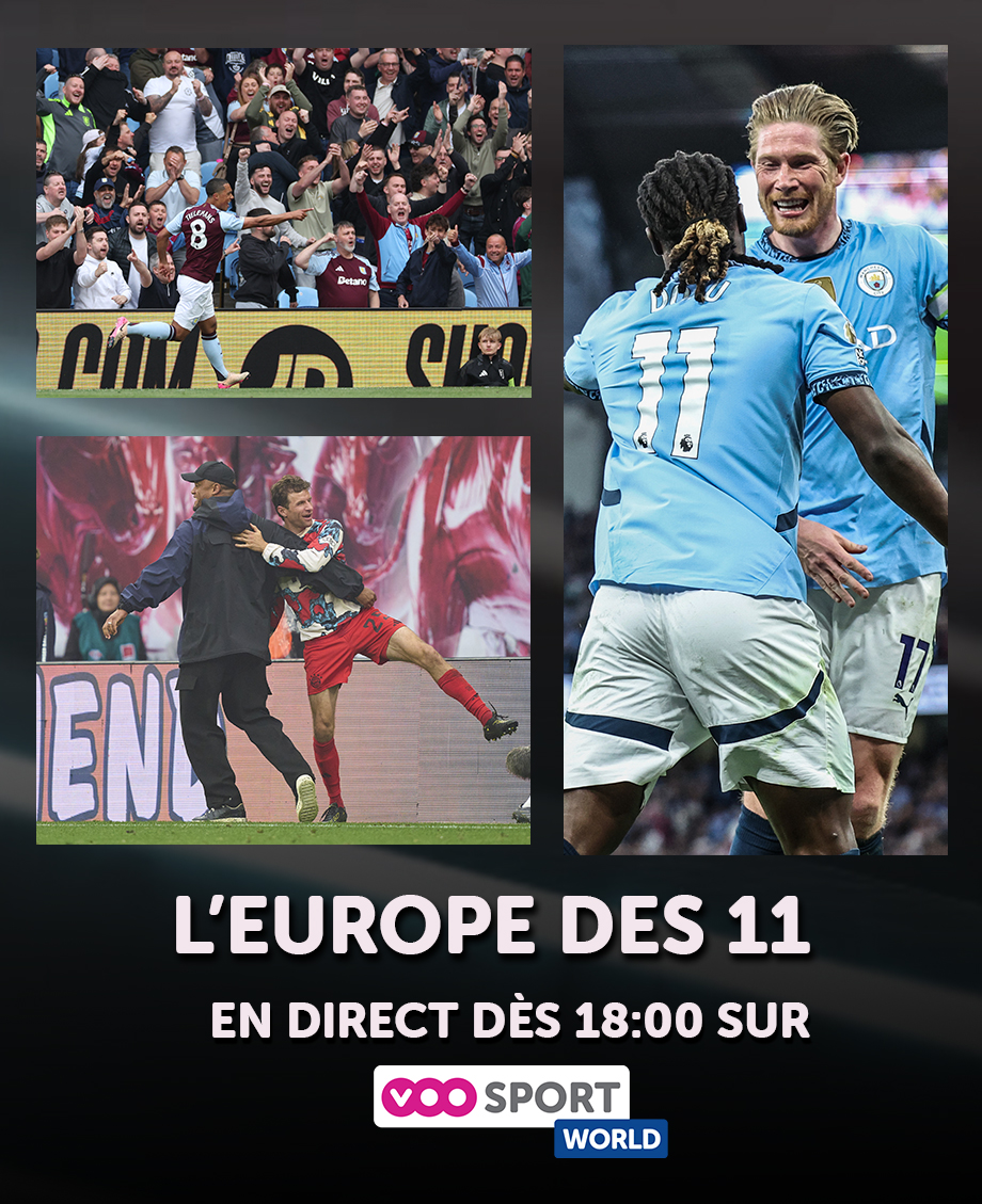 VOOsport (@voosport) on Twitter photo #EUROPEDES11 ⚽ | C'est lundi, c'est votre récap foot du week-end 😎
Avec au programme du tour d'Europe ⤵️
🔷 Tielemans buteur
🔷 KDB savoure
🔷 Kompany champion
🎙️ <a href="/ChrisSchred/">Christine Schréder</a>
En direct dès 18:00 sur #VOOSPORTWORLD 📺 #EUROPEDES11 ⚽ | C'est lundi, c'est votre récap foot du week-end 😎
Avec au programme du tour d'Europe ⤵️
🔷 Tielemans buteur
🔷 KDB savoure
🔷 Kompany champion
🎙️ <a href="/ChrisSchred/">Christine Schréder</a>
En direct dès 18:00 sur #VOOSPORTWORLD 📺