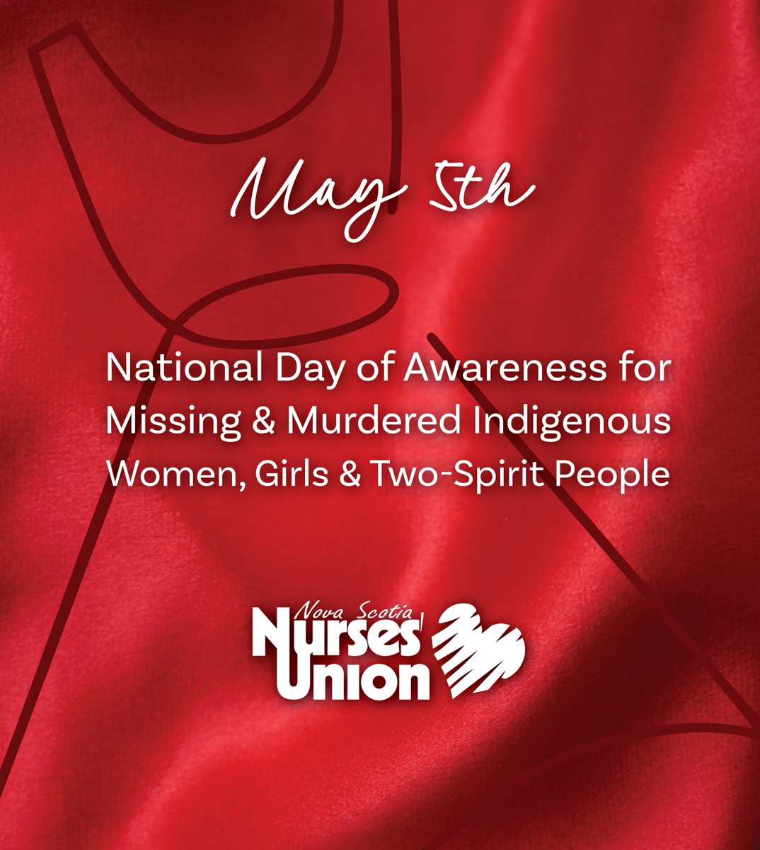 May 5 is the National Day of Awareness for Murdered and Missing Indigenous Women &amp; Girls. It is widely recognized as Red Dress Day, a day to recognize, honour and raise awareness about this national tragedy.

In Canada, Indigenous women and girls are targeted with violence more
