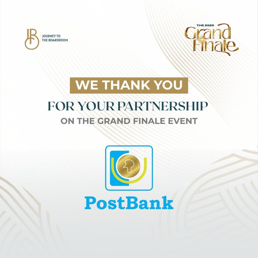 Journey To The Boardroom (@jtboardroom) on Twitter photo . <a href="/JTBoardroom/">Journey To The Boardroom</a> wishes to express our sincere gratitude to <a href="/postbankug/">PostBank Uganda</a> for your support for the #JTB2025 #GrandFinale.
Your support was instrumental to the success of the event.
#JTB2025
#GrandFinale . <a href="/JTBoardroom/">Journey To The Boardroom</a> wishes to express our sincere gratitude to <a href="/postbankug/">PostBank Uganda</a> for your support for the #JTB2025 #GrandFinale.
Your support was instrumental to the success of the event.
#JTB2025
#GrandFinale