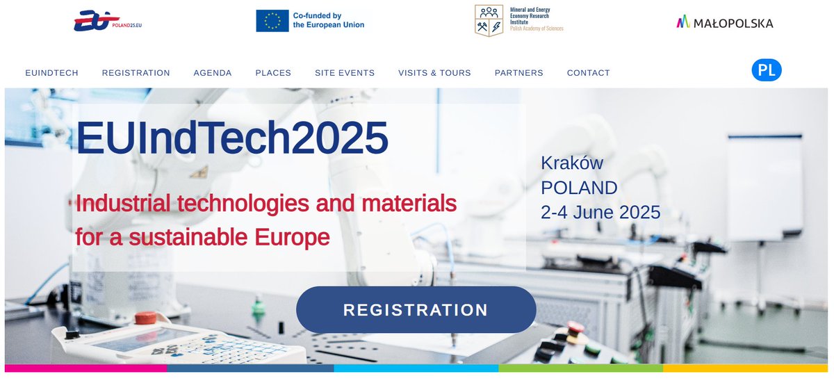 ncp4industry's tweet image. EUIndTech2025 conference is going to be held in Krakow (Poland) from the 2nd to 4th of June 2025.
Here the agenda of the whole conference where you can find more details: 👉 lnkd.in/dzGmAZgz
#horizoneurope #cluster4 #indtech