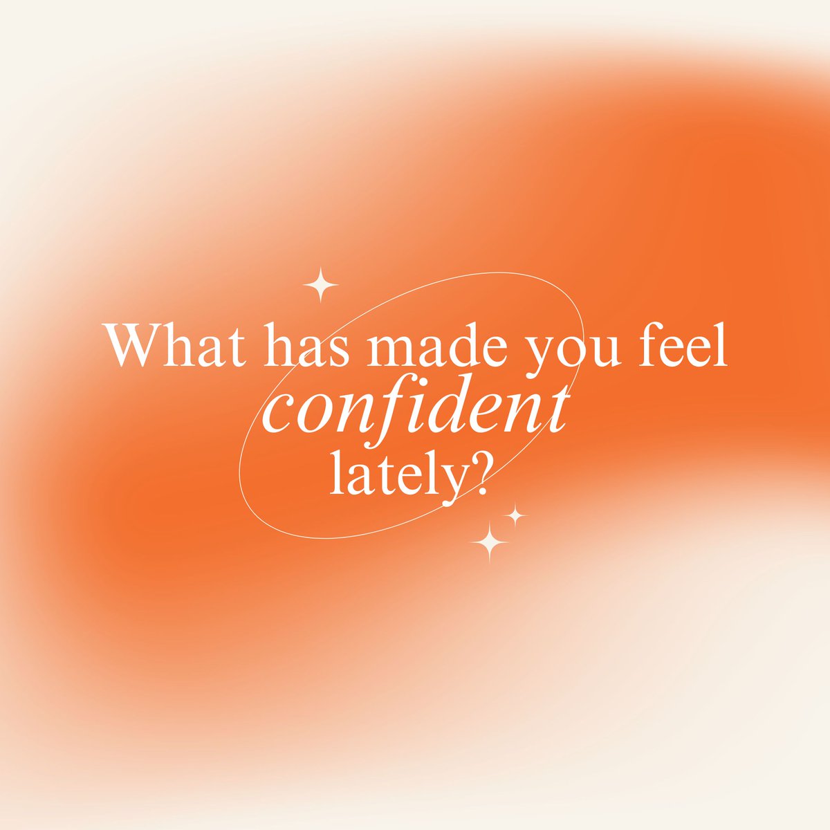 Sound off on our favorite icebreaker! Naming the things that give us confidence--big or small--help us get used to talking about our accomplishments; a critical campaign and job search skill. Tell us your answer in the comments!