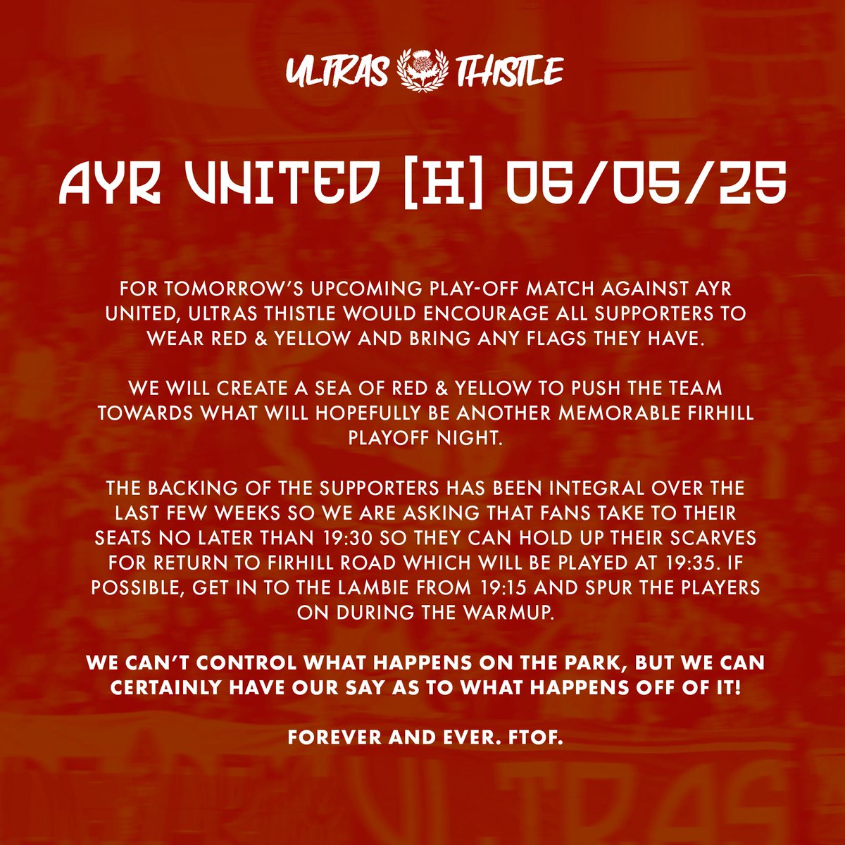 Ultras Thistle (@ultras_thistle) on Twitter photo 