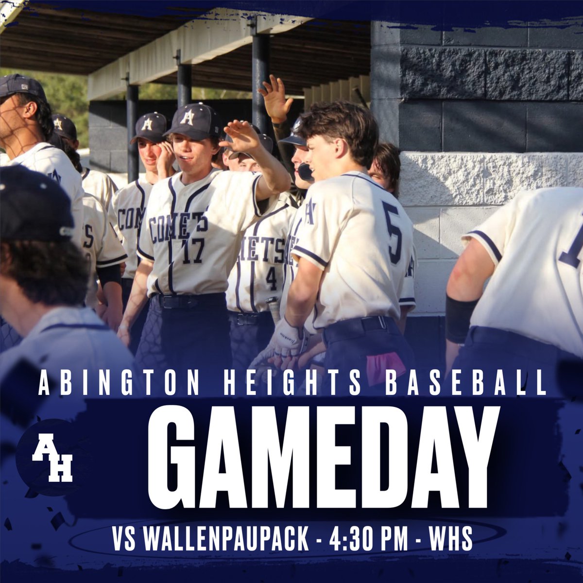 ITS GAMEDAY⚾️

Your Comets travel to play Wallenpaupack at Wallenpaupack High School for a 4:30PM start.☄️

#GoComets