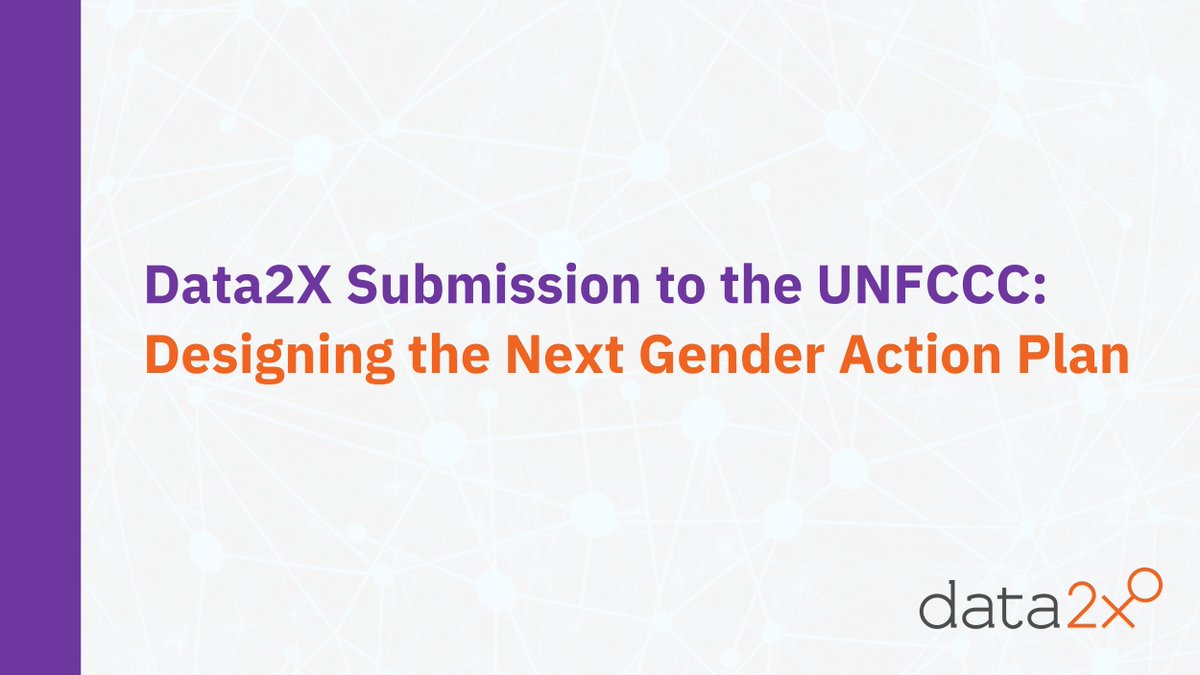 Data2X (@data2x) on Twitter photo The new #GenderActionPlan must do more than talk about #genderāit must put words to action with data. We need clear indicators, robust monitoring, and #GenderData at the heart of climate strategies.
Read more in our submission to <a href="/UNFCCC/">UN Climate Change</a>: bit.ly/3GEexzC The new #GenderActionPlan must do more than talk about #genderāit must put words to action with data. We need clear indicators, robust monitoring, and #GenderData at the heart of climate strategies.
Read more in our submission to <a href="/UNFCCC/">UN Climate Change</a>: bit.ly/3GEexzC