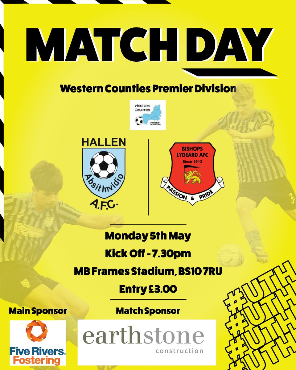Hᴀʟʟᴇɴ AFC 🏆 (@hallenfc) on Twitter photo 🚨 MATCHDAY 🚨
Who fancies some Bank Holiday football under the lights?
The U18s finish their league season tonight as we welcome <a href="/_BLAFC_/">Bishops Lydeard AFC</a> to the MB Frames in the <a href="/wcfyl/">Western Counties Floodlight Youth League</a>
The sides met just 4 days ago in an entertaining game that ended 3-2 to us. 🚨 MATCHDAY 🚨
Who fancies some Bank Holiday football under the lights?
The U18s finish their league season tonight as we welcome <a href="/_BLAFC_/">Bishops Lydeard AFC</a> to the MB Frames in the <a href="/wcfyl/">Western Counties Floodlight Youth League</a>
The sides met just 4 days ago in an entertaining game that ended 3-2 to us.