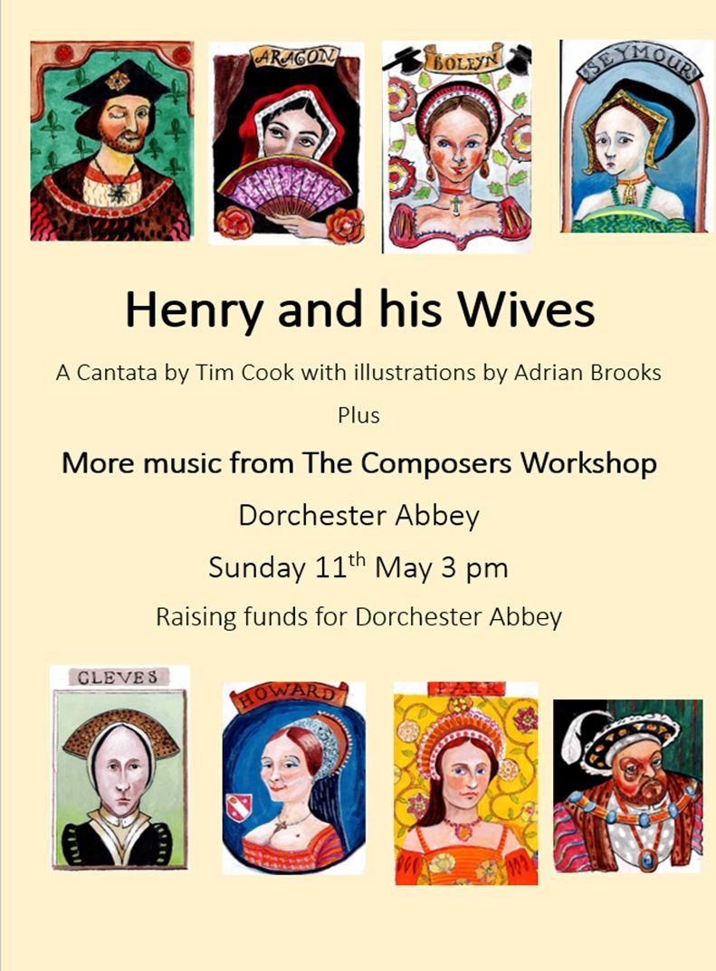 Join The Composers Workshop for a one of collaborative performance of an exciting new production this Sunday - Henry &amp; His Wives! #DorchesterAbbey #DorchesterAbbeyEvents #Henryviiiwives #SIX #Oxfordshire #DorchesterAbbey