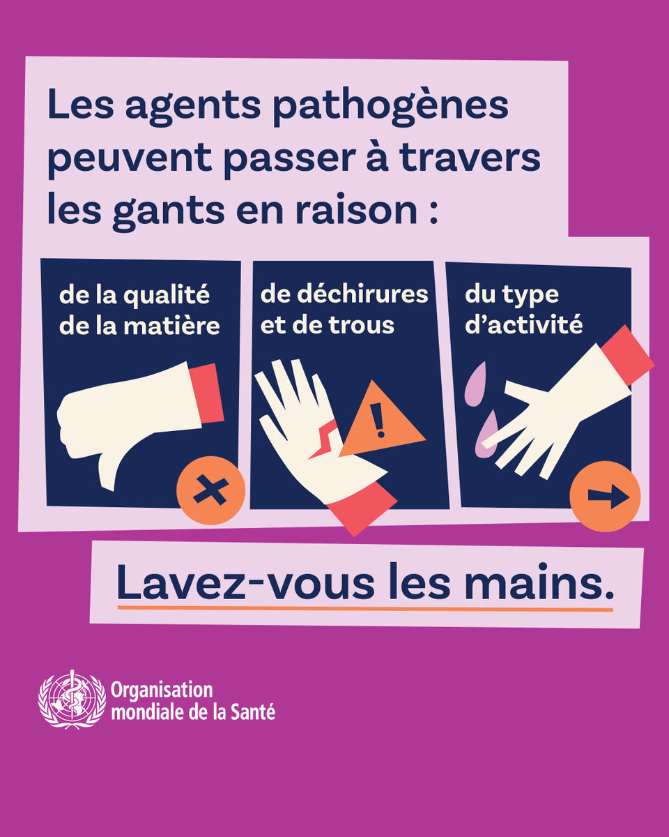 👐 Se laver les mains sauve des vies !
Même avec des gants, l’hygiène des mains reste essentielle. Les gants ne remplacent jamais un bon lavage.
#LavageDesMains #Hygiène #SantéPourTous #HandHygieneDay
