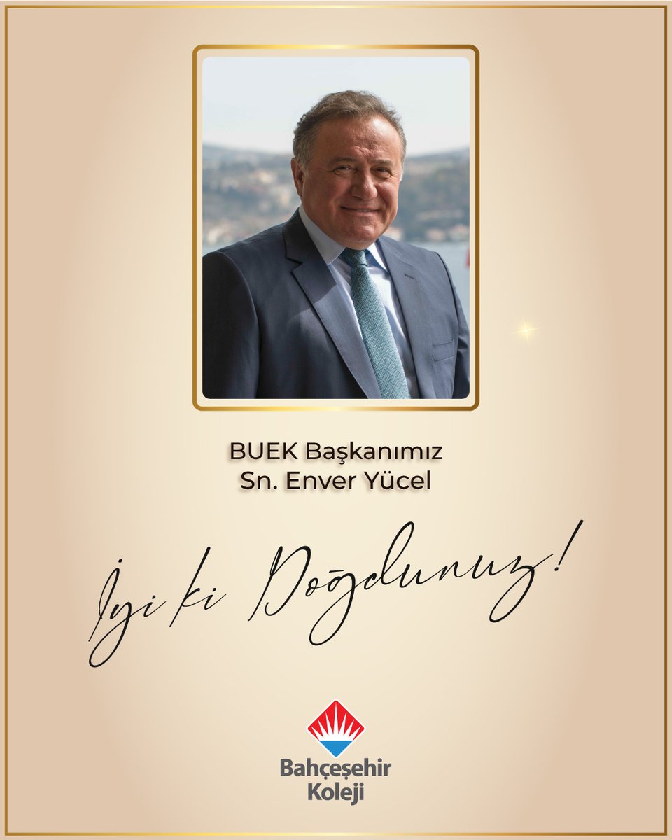 Eğitime adanmış bir ömür ve ilham veren liderliğiyle, Değerli Kurucumuz Sn. Enver Yücel’in doğum gününü kutlar, sağlık, mutluluk dolu nice yıllar dileriz. ❤️💙