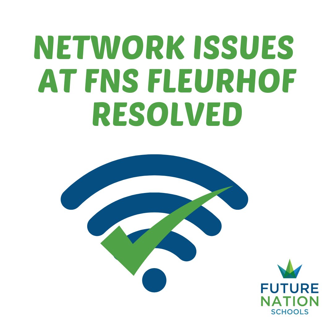 We’re pleased to inform you that the area wide network issues affecting our FNS Fleurhof Campus have been fully resolved. Our phone lines and email systems are now fully operational and you can once again reach the campus direclty without any interruptions.