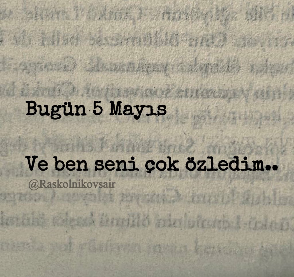 Bugün 5 Mayıs 
Dünya Özlem Günü..