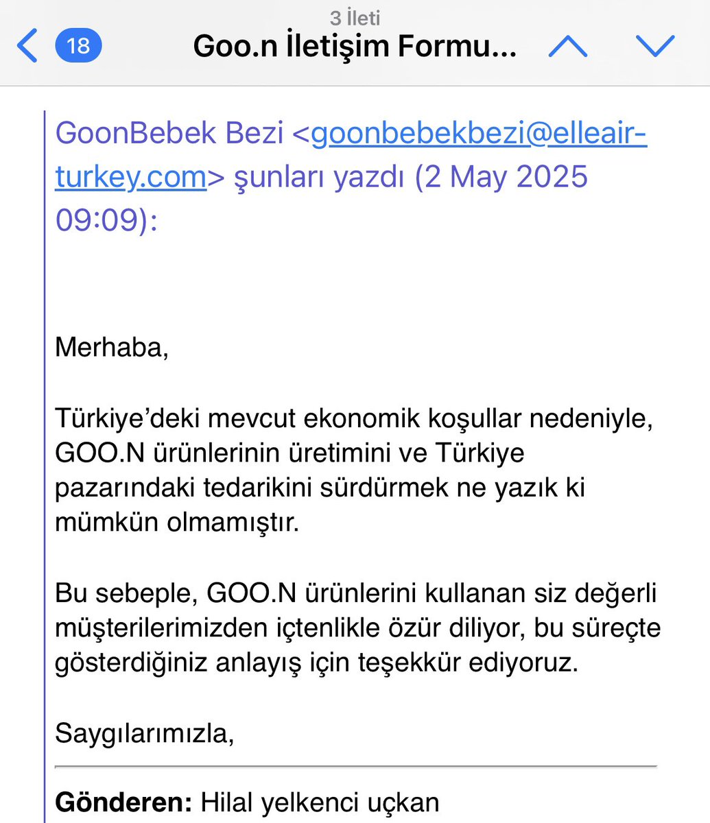 Kızımın bebek bezi markası bile ülkenin ekonomik şartlarına dayanamadı 🥲
Lütfen son son bana goon 5 beden premium soft bebek bezi gönderin bulamıyorum 🤦🏻‍♀️ <a href="/elleairofficial/">エリエール【公式】</a>  <a href="/goon_campaignsp/">GOO.N（グーン）</a>