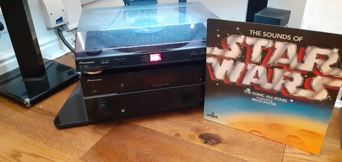 NickReiss4's tweet photo. @RMBee Glad you had fun on Star Wars day. Personally I listened to this rip off Star Wars LP I bought in 1978 with pocket money. Its still awful, but full of childhood memories. I didn't give in to hate. That leads to the Dark Side. https://t.co/VyIFH1lwUO
