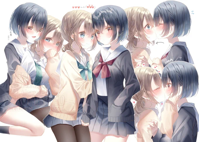 照れ屋な後輩×後輩大好きな先輩#創作百合 