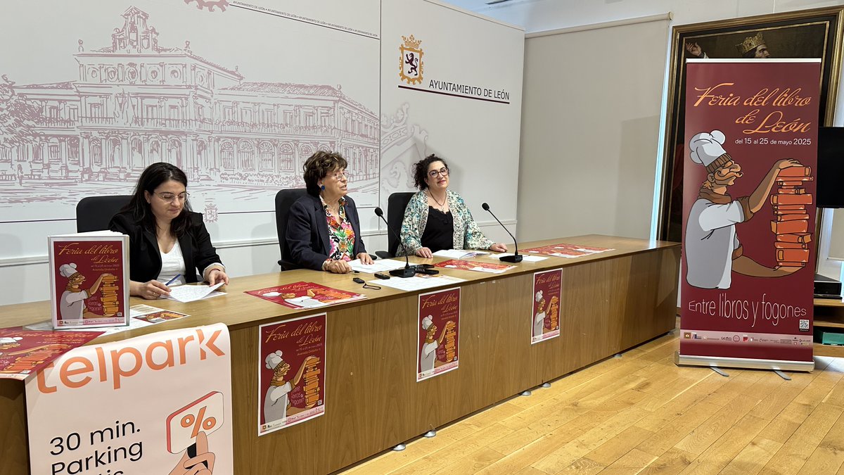 Ayuntamiento de León (@leonayto) on Twitter photo 📚¡Atención lectores! Vuelve la Feria del Libro a #LeónEsp
📍 Avenida Ordoño II
📅 Del 15 al 25 de mayo
📌 El pregón correrá a cargo de Yolanda León y Juanjo Pérez, de <a href="/cocinandos/">Juanjo Cocinandos</a>.
🔗 Información: tinyurl.com/4wm3mf6b
<a href="/AytoLeonCultura/">Ayuntamiento de León - Cultura</a> <a href="/ferialibro_leon/">Feria del Libro de León</a>
#LeónEsCultura 📚¡Atención lectores! Vuelve la Feria del Libro a #LeónEsp
📍 Avenida Ordoño II
📅 Del 15 al 25 de mayo
📌 El pregón correrá a cargo de Yolanda León y Juanjo Pérez, de <a href="/cocinandos/">Juanjo Cocinandos</a>.
🔗 Información: tinyurl.com/4wm3mf6b
<a href="/AytoLeonCultura/">Ayuntamiento de León - Cultura</a> <a href="/ferialibro_leon/">Feria del Libro de León</a>
#LeónEsCultura