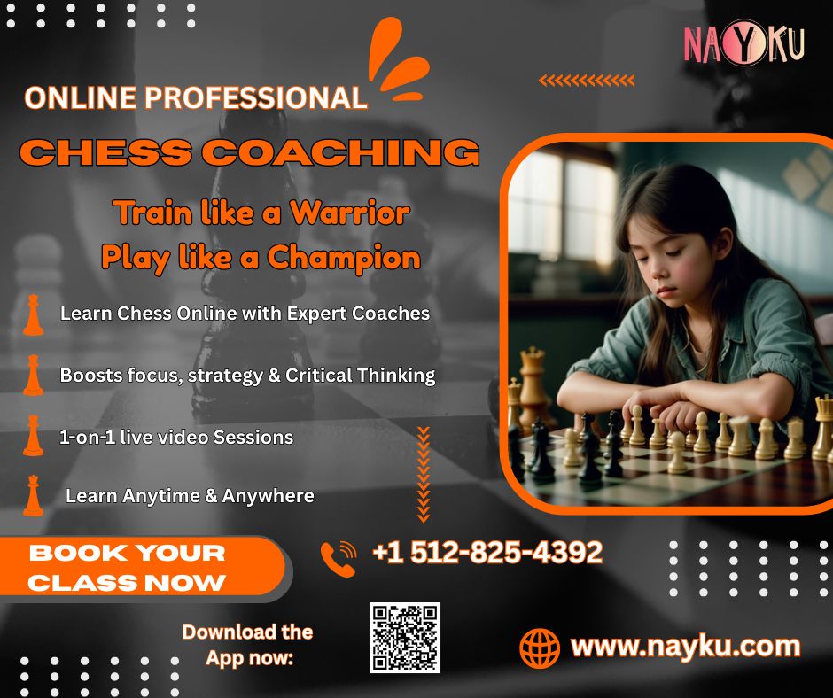 Naykullc's tweet image. Parents! Want your child to become a pro in the game of Chess? 
Nayku connects you with Expert Chess Instructors all under one virtual roof.
To know more, visit nayku.com
Or reach us on WhatsApp at +1 512-825-4392
#onlinechessclasses