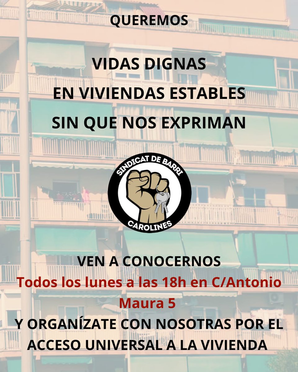 Después del 5A…

💥LOS DESAHUCIOS CONTINÚAN💥

En el mes que ha pasado desde que salimos a las calles a denunciar la insostenible situación de la vivienda en Alicante, han venido 5 casos de desahucio al Sindicat. De ellos, solo 1 se ha conseguido evitar.