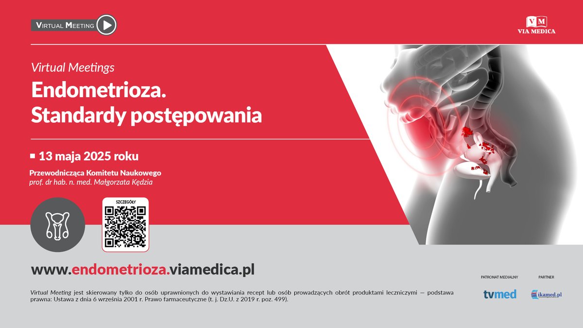 1 na 10 kobiet zmaga się z #Endometrioza.
Często niedostatecznie zdiagnozowana, wpływa na życie codzienne i zdrowie.
📅 13 maja 2025 | ⏰ 19:00 | 🖥 Spotkanie z ekspertami.
Dowiedz się, jak skutecznie diagnozować i leczyć ➡️ endometrioza.viamedica.pl
 #Ginekologia