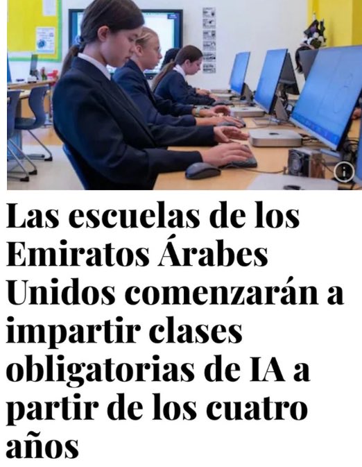 El propósito es que las generaciones futuras puedan desarrollar una comprensión profunda de la IA desde una perspectiva técnica, al tiempo que se fomenta una conciencia ética de esta nueva tecnología.

goo.su/LpfmbT

#ia #ai #educación