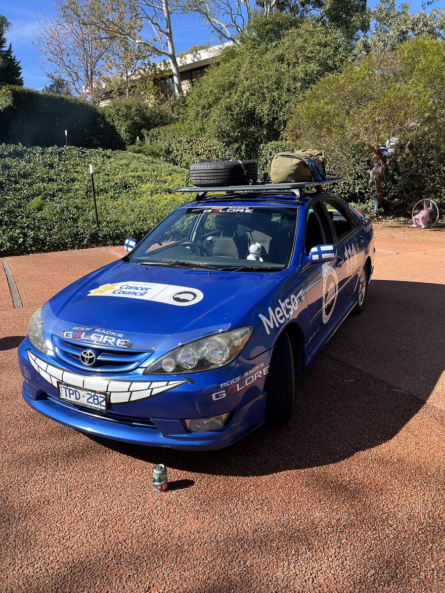 Heartfelt and thankful initiative by our 🇫🇮neighbors in 🇦🇺 Kudos to Amb <a href="/AHaapea/">Arto Haapea</a> for joining the #ShitboxRally in support of those affected by cancer. We fully endorse this powerful expression of solidarity, showing the different sides of today’s diplomacy. <a href="/FinEmbAustralia/">Finland in Australia</a>