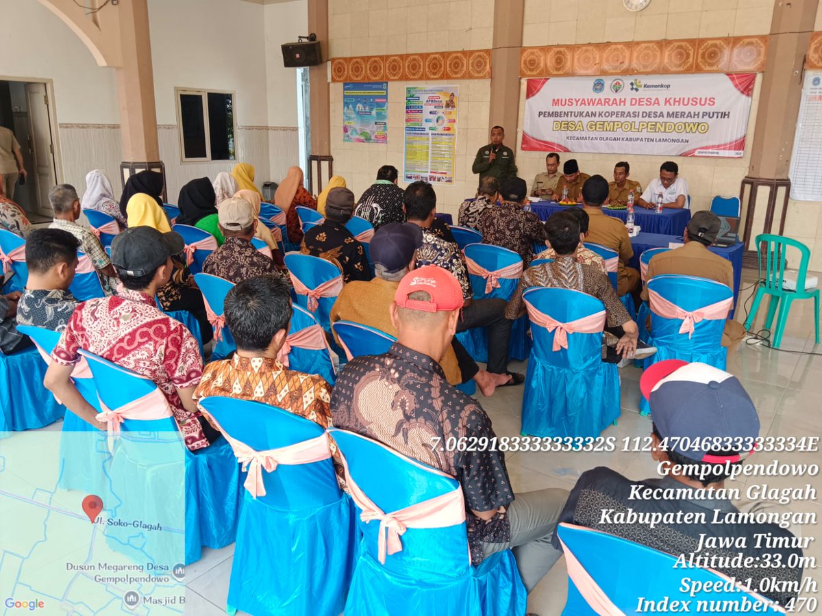 Proses pembentukan #KoperasiMerahPutih di kec. Glagah #Lamongan yang dihadiri oleh pemdes, tokoh masyarakat dan pihak kecamatan. #TPPBersamaMenteriDesa <a href="/YandriSusanto27/">Yandri Susanto</a> <a href="/kemendespdt/">#BangunDesaBangunIndonesia</a> <a href="/bpsdmkemendesa/">Bpsdm Kemendesa</a>