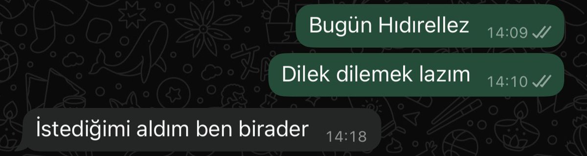 Hala düşülen bazı bildirimler ♥️