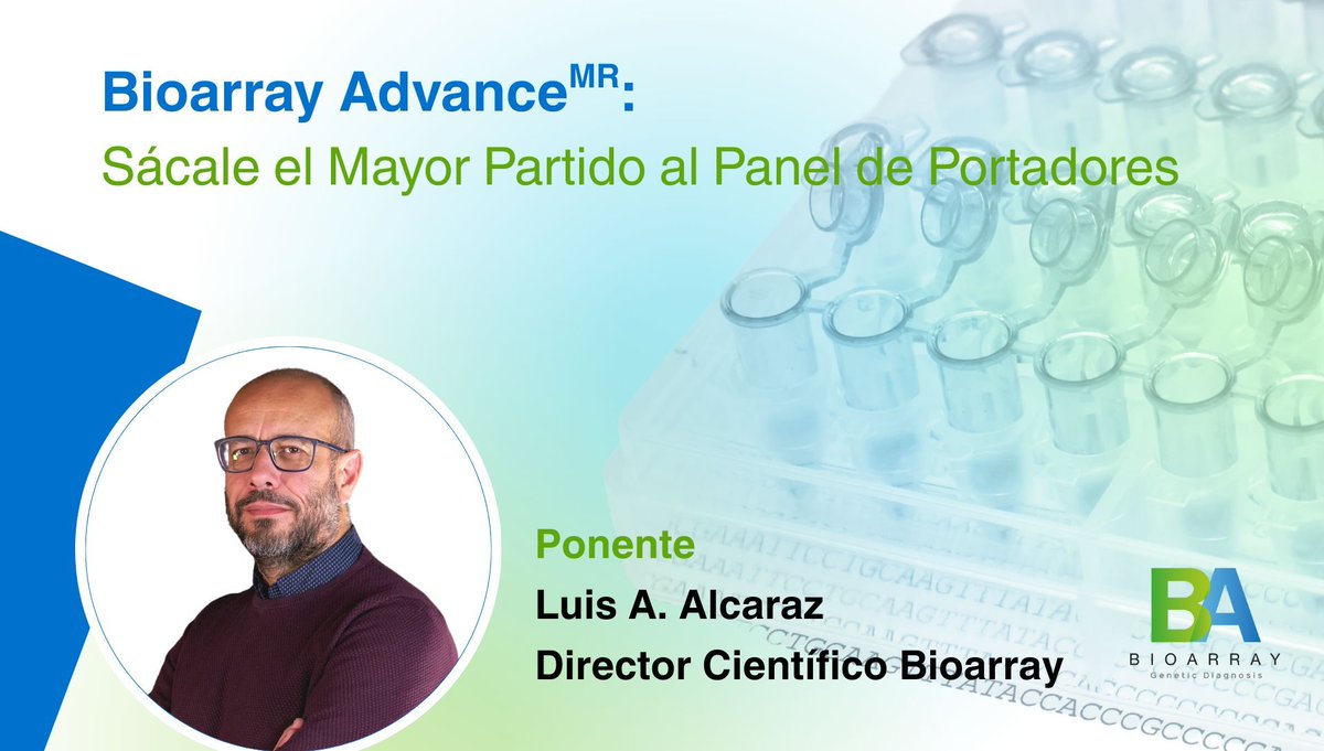 Bioarray (@bioarraysl) on Twitter photo WEBINAR
Sácale el Máximo Provecho al Panel de Portadores
🗣️ <a href="/luisalcaraz/">luisalcaraz</a>
📅 21/5- 30'- Español
Hora local de cada país
20_00 España
12:00 México | Guatemala
13:00 Colombia | Ecuador | Perú
14:00 Chile | Rep. Dominicana | Venezuela
15:00 Uruguay
🔗 buff.ly/REj2t5H WEBINAR
Sácale el Máximo Provecho al Panel de Portadores
🗣️ <a href="/luisalcaraz/">luisalcaraz</a>
📅 21/5- 30'- Español
Hora local de cada país
20_00 España
12:00 México | Guatemala
13:00 Colombia | Ecuador | Perú
14:00 Chile | Rep. Dominicana | Venezuela
15:00 Uruguay
🔗 buff.ly/REj2t5H