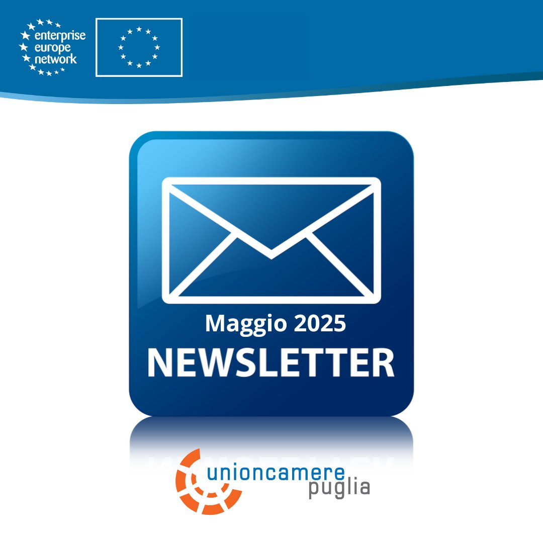 📬 È online la Newsletter EEN/Bridgeconomies di maggio 2025!
🔗 Scoprila qui 👉 unioncamerepuglia.it/eventi-ed-iniz…
#EEN #Bridgeconomies #imprese #internazionalizzazione #bandieuropei #opportunitàUE #Unioncamere #PMI <a href="/EEN_Italia/">Enterprise Europe Network Italia</a>