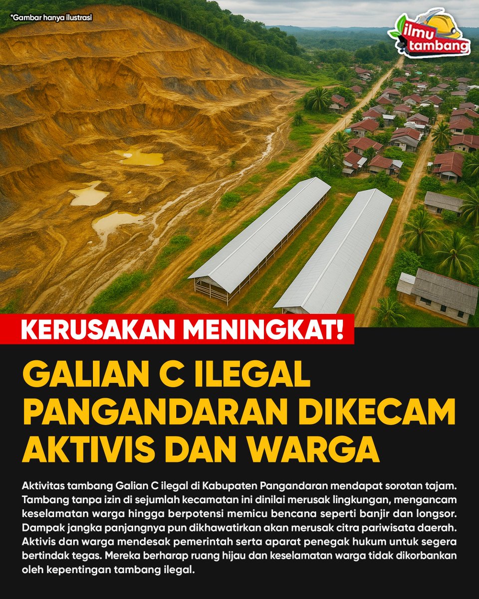 ilmutambang_id's tweet image. Sampai kapan tambang ilegal dibiarkan merusak lingkungan kita?

#ilmutambang #anaktambang #pangandaran #tambangilegal #galianc #tambangilegalpangandaran #beritatambang #news