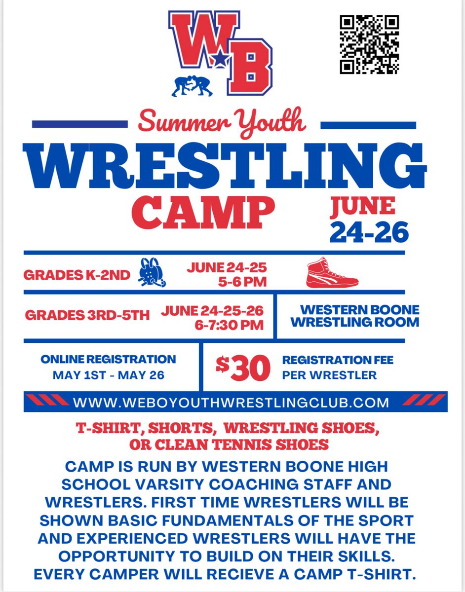 Youth wrestling camp registration is now OPEN!!  Register at weboyouthwrestlingclub.com 

<a href="/WeBoAthletics/">WEBO Athletics</a> 
<a href="/GWES_Rockets/">Granville Wells ES</a> 
<a href="/ThorntownES/">Thorntown</a>