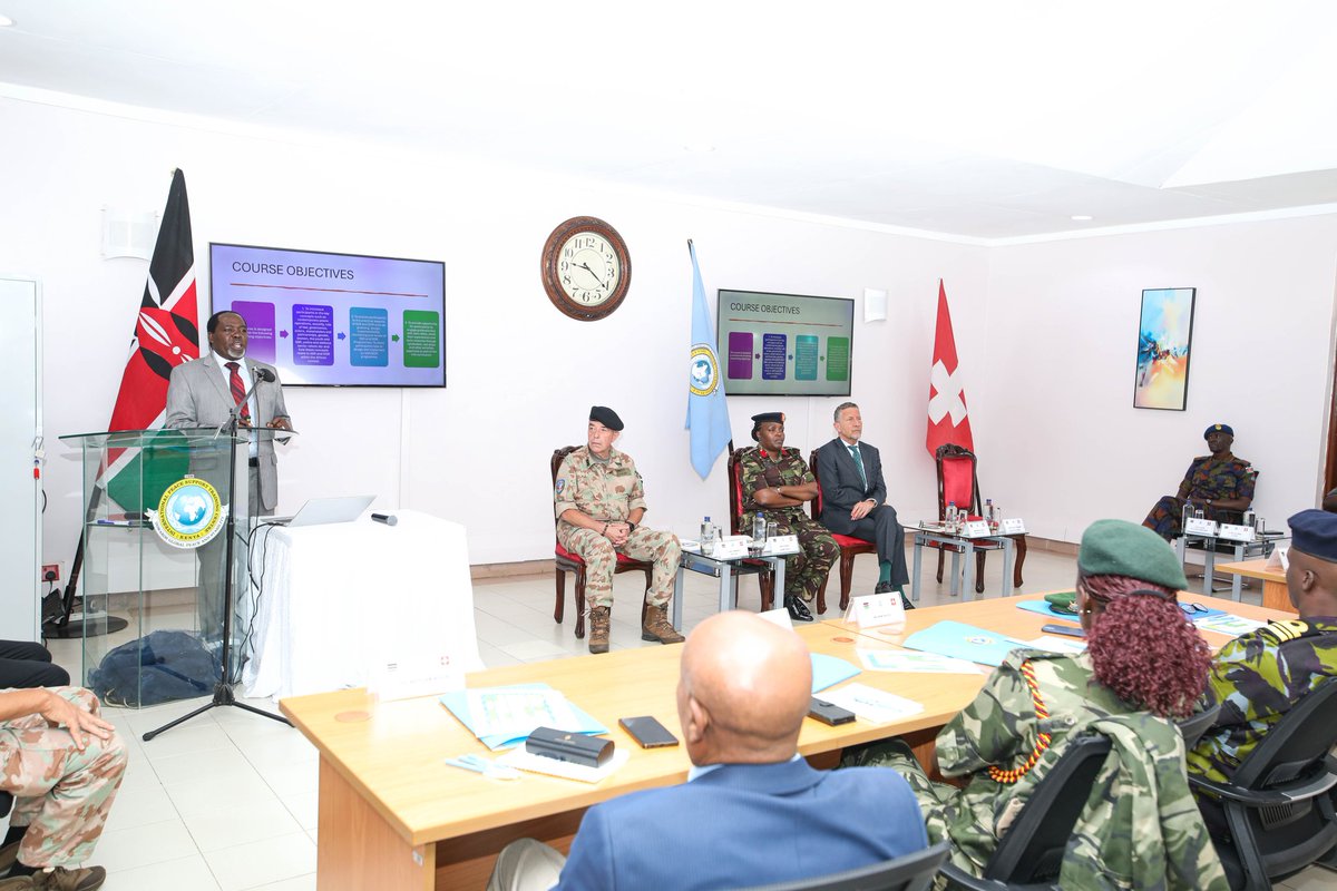 International Peace Support Training Centre -Kenya (@ipstckenya) on Twitter photo The Security Sector Reform (SSR) and Disarmament, Demobilization, and Reintegration (DDR) course commenced today at the Peace and Conflict Studies School (PCSS).
<a href="/SwissEmbassyKE/">Embassy of Switzerland in Nairobi</a> The Security Sector Reform (SSR) and Disarmament, Demobilization, and Reintegration (DDR) course commenced today at the Peace and Conflict Studies School (PCSS).
<a href="/SwissEmbassyKE/">Embassy of Switzerland in Nairobi</a>
