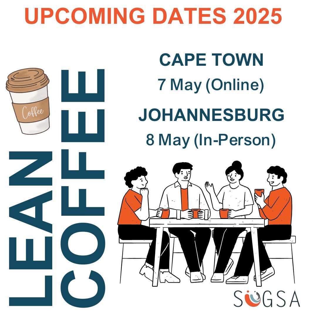We’re brewing up something special for you both virtually and in-person! ☕✨ This May, join us for Lean Coffee sessions. Bring your questions. Bring your challenges. Bring your passion for Agile. We’ll bring the space to think, share, and grow. 💡 #LeanCoffee #AgileCommunity
