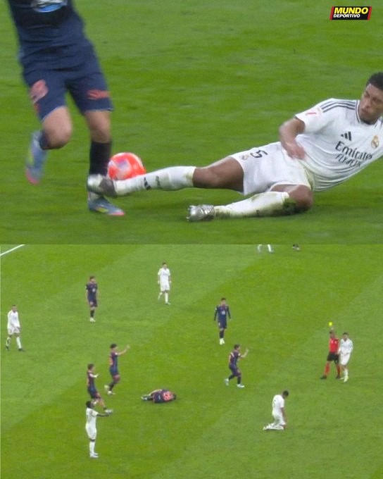 2 mai : Souness balance dans le Daily Mail que Bellingham est sur la ligne rouge.  
Match suivant : Real - Celta Vigo.  
Attentat sur le tibia.  
Sanction ? jaune.  
Ce monde est magnifique  
#LALIGA