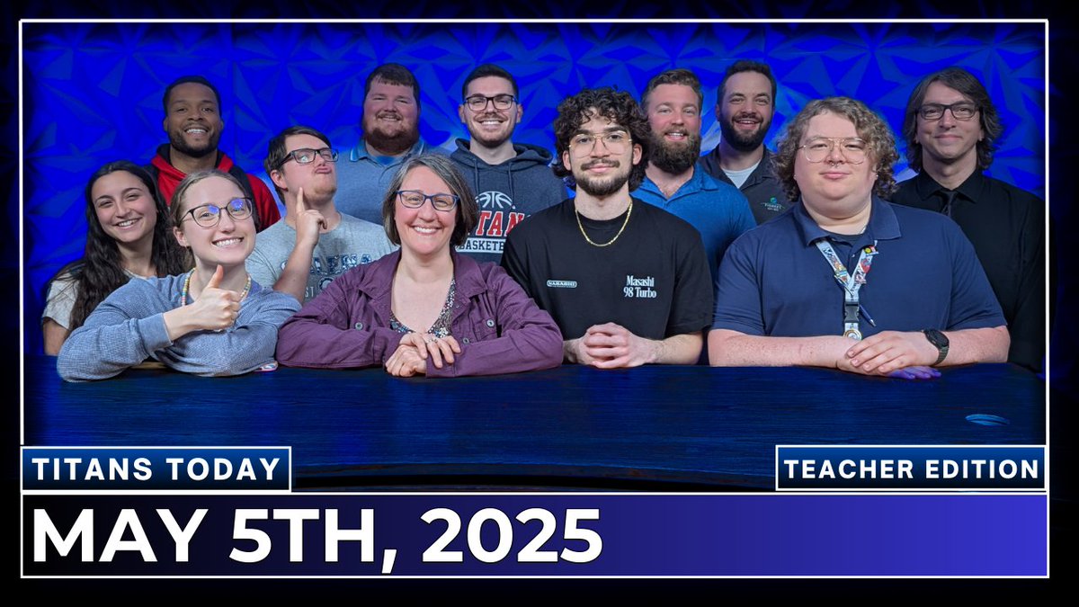 Titan TV (@nmstitantv) on Twitter photo Check out this year's teacher edition of Titans Today
📝 Summer Opportunities
🍎 Teacher Appreciation Week
🏃🏾♀️ Speed Camp
🦆 Duckie Downtime
🎨 Coloring Club
👥Top Stories and Club News
youtu.be/FgwEkjwvD2g
<a href="/NMS_MCS/">NMS Principal</a> <a href="/MuncieSchools/">Muncie Community Schools</a> Check out this year's teacher edition of Titans Today
📝 Summer Opportunities
🍎 Teacher Appreciation Week
🏃🏾♀️ Speed Camp
🦆 Duckie Downtime
🎨 Coloring Club
👥Top Stories and Club News
youtu.be/FgwEkjwvD2g
<a href="/NMS_MCS/">NMS Principal</a> <a href="/MuncieSchools/">Muncie Community Schools</a>